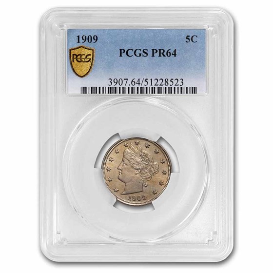 1909 Liberty Head V Nickel PR-64 PCGS 1909 Liberty Head V Nickel PR-64 PCGS